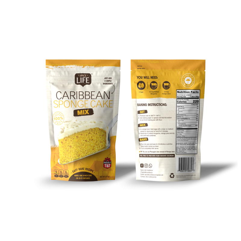 Caribbean Sponge Cake Mix