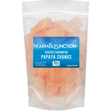 Frozen Papaya -3lb Bag