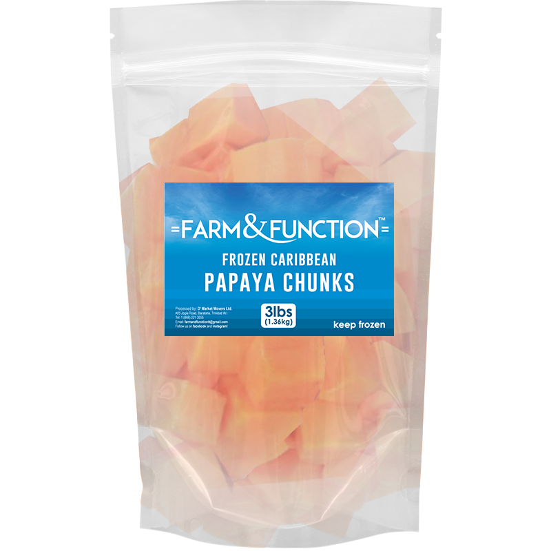 Frozen Papaya Chunks (3 lbs)