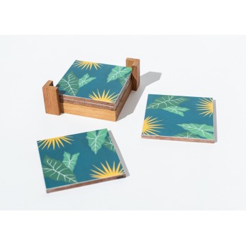 Alocasia Polly Coaster Set...