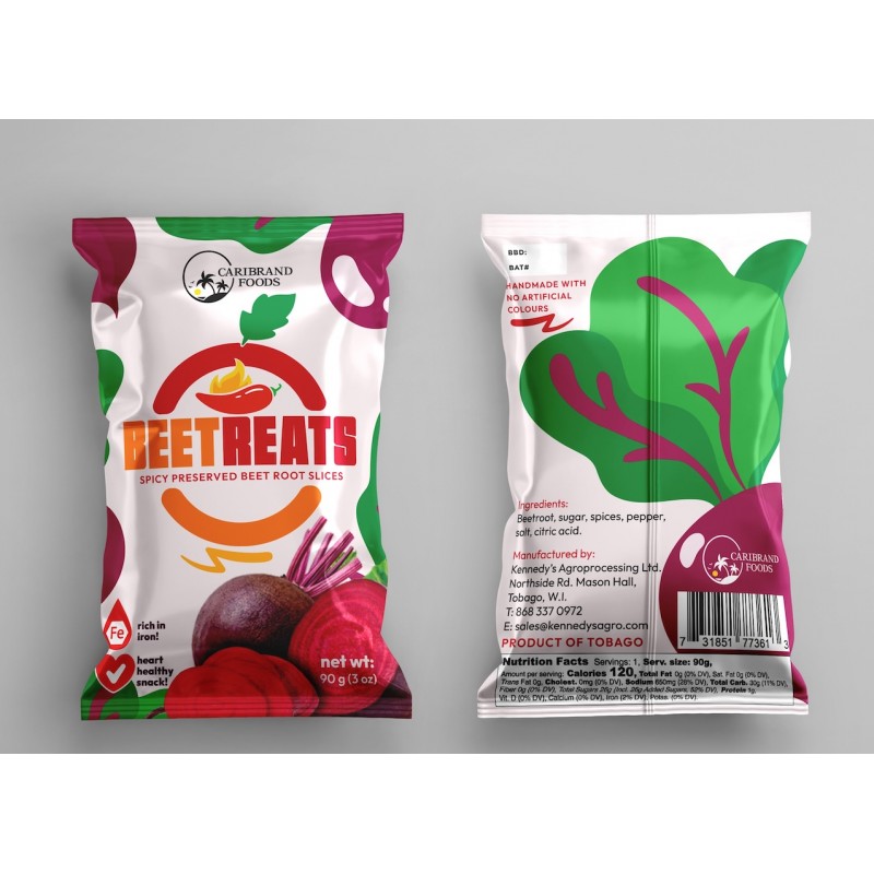 Spicy Preserved Beet Root Slices - Tub